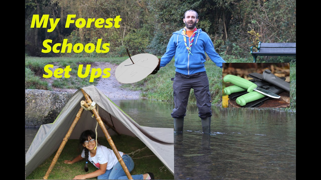 My Forest School Activity Area and  Set Ups I Use for Teaching