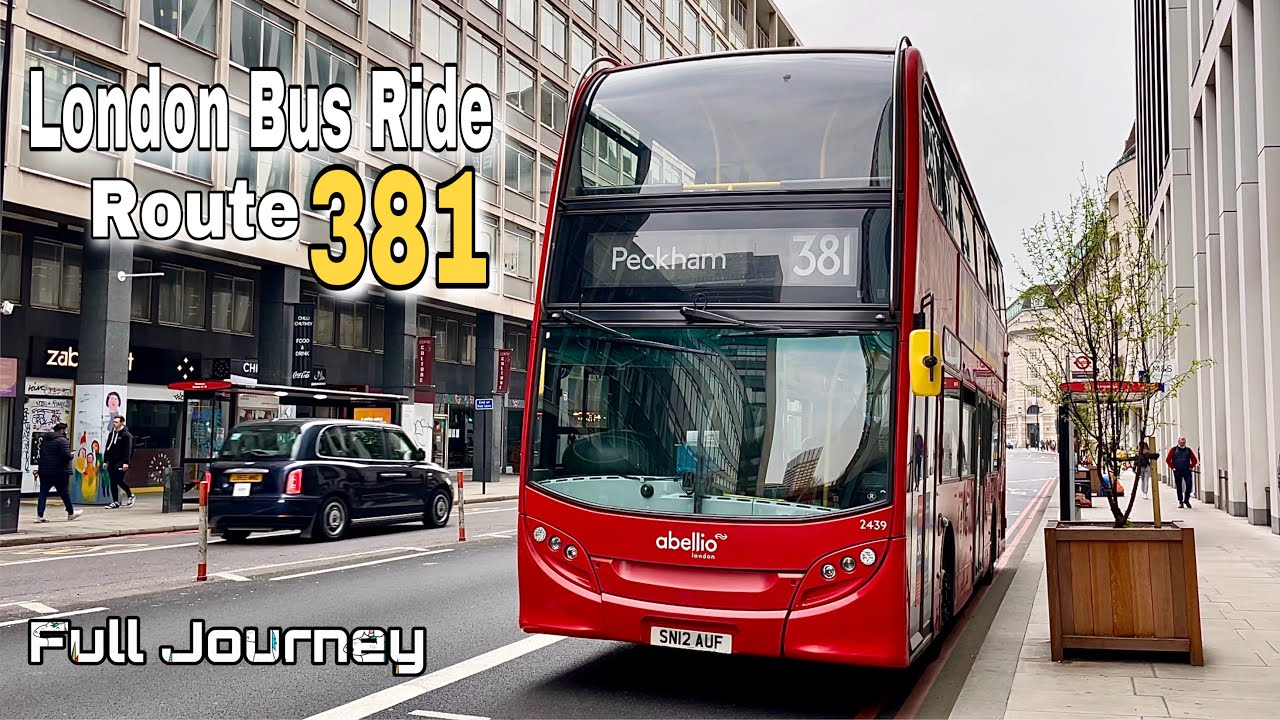 London Bus Ride 🇬🇧 Route 381 - Waterloo to Peckham via Canada Water | Full Journey