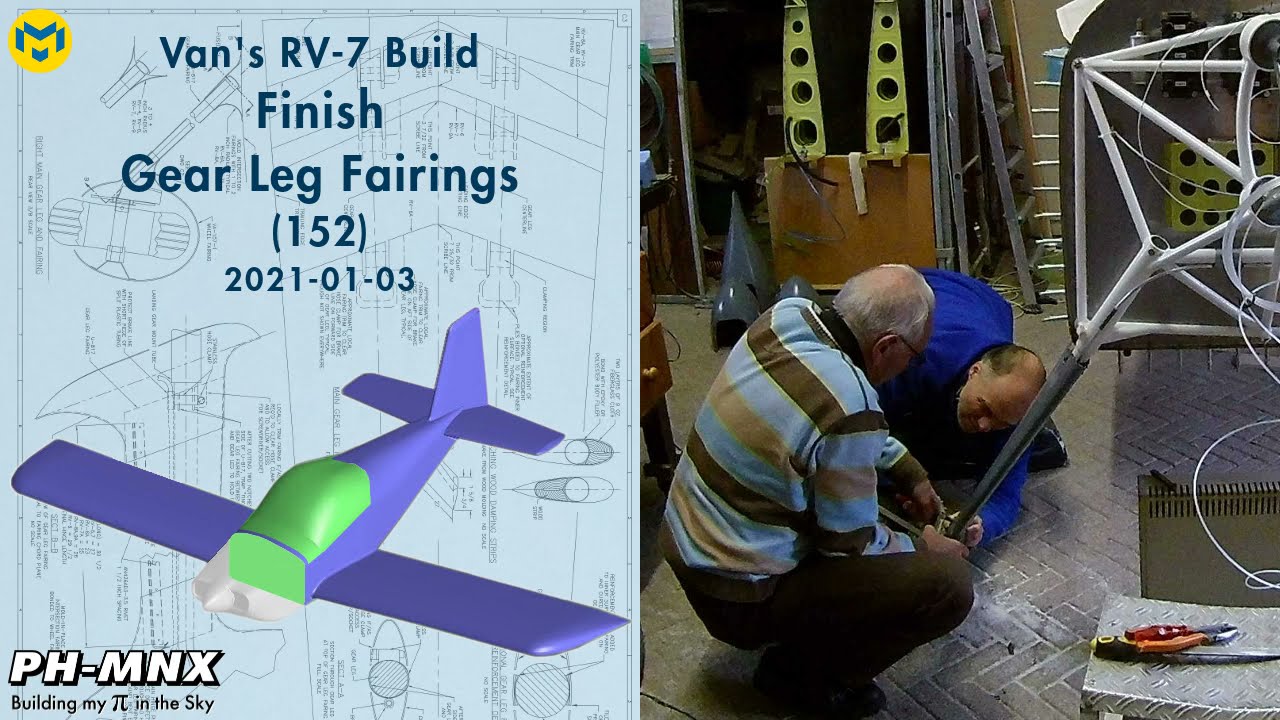 Van's RV-7 Build Finish Gear Leg Fairings (152)