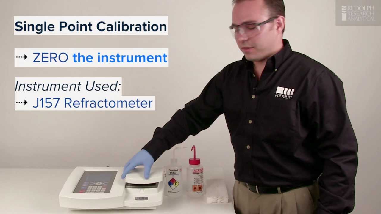Refractometer Calibration, How to Perform a Single & two Point Calibration on a Rudolph J157