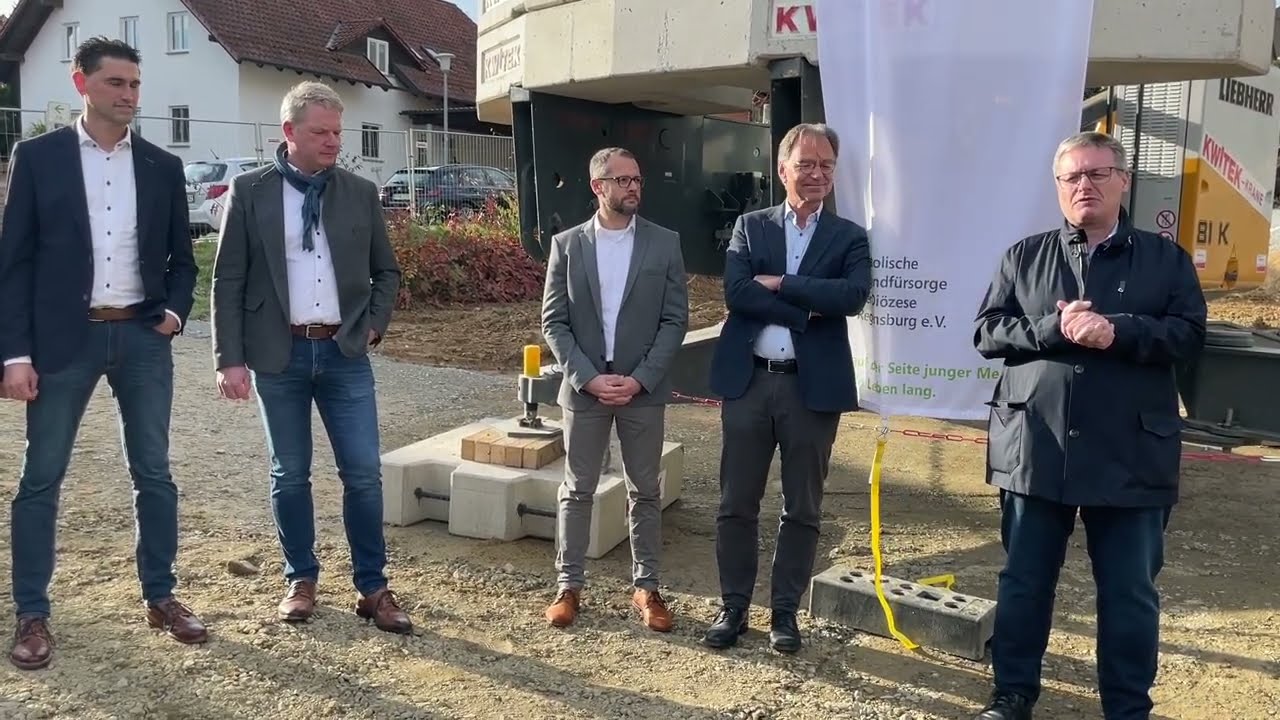 Spatenstich f&uuml;r die WG Mitterfels
