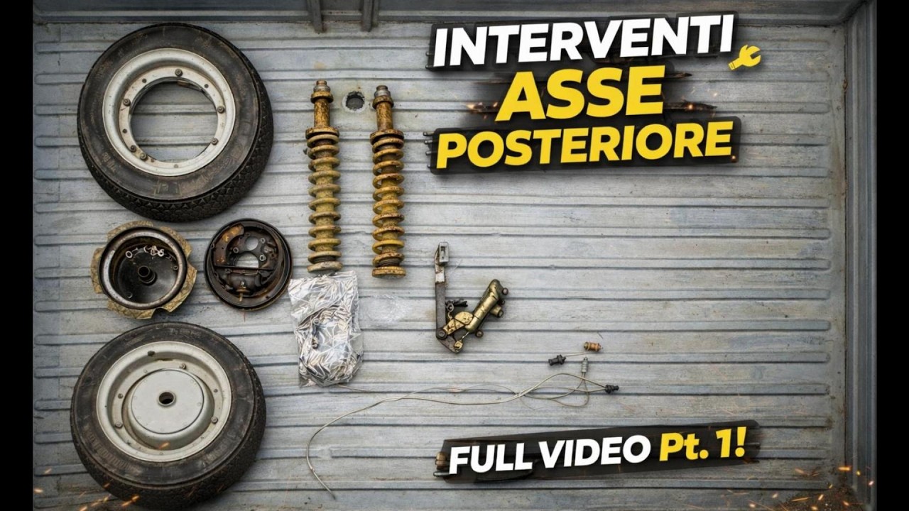 Ape 50 - Smontiamo l'asse posteriore Pt.1