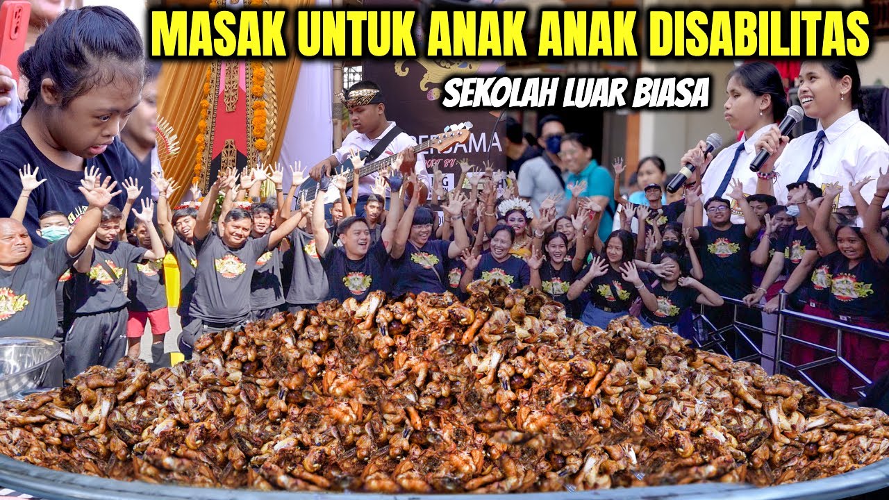 MASAK DIACARA SEKOLAH SLB. TERHARU MELIHAT SEMANGAT ADEK ADEK DISABILITAS.