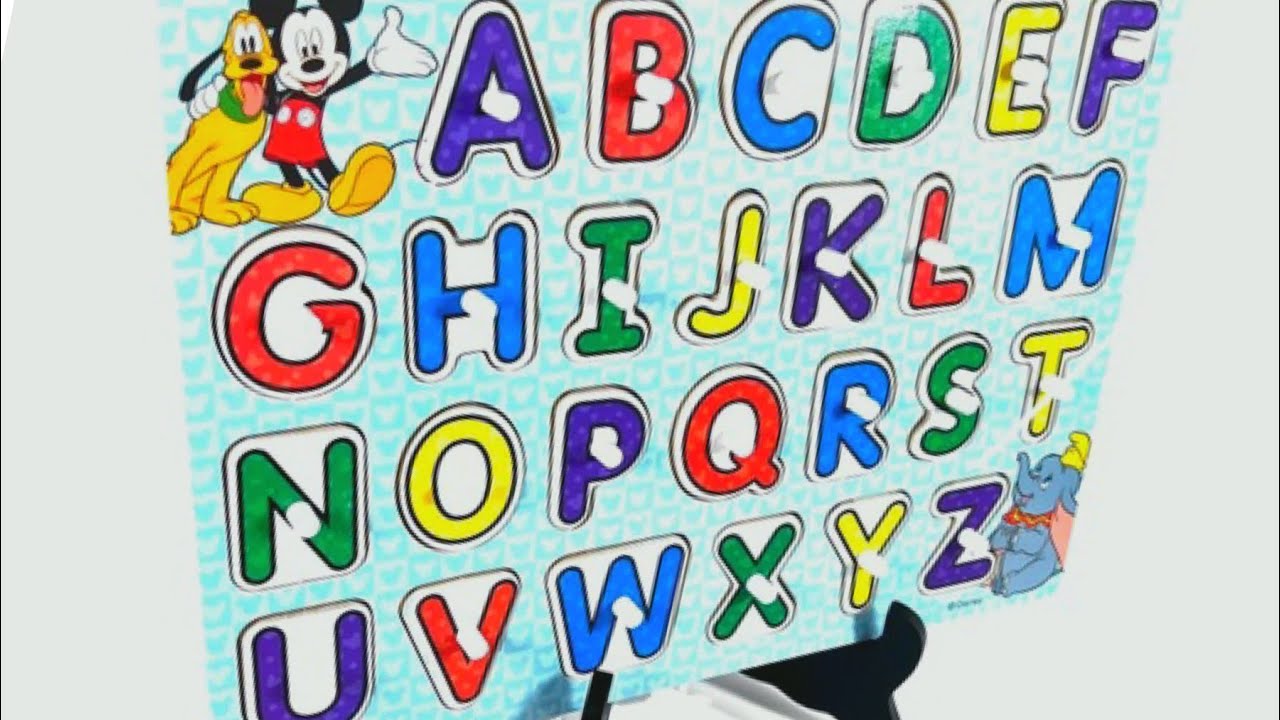 Best Learn ABC with Disney Fun Puzzle | Preschool Toddler Learning Toy Video