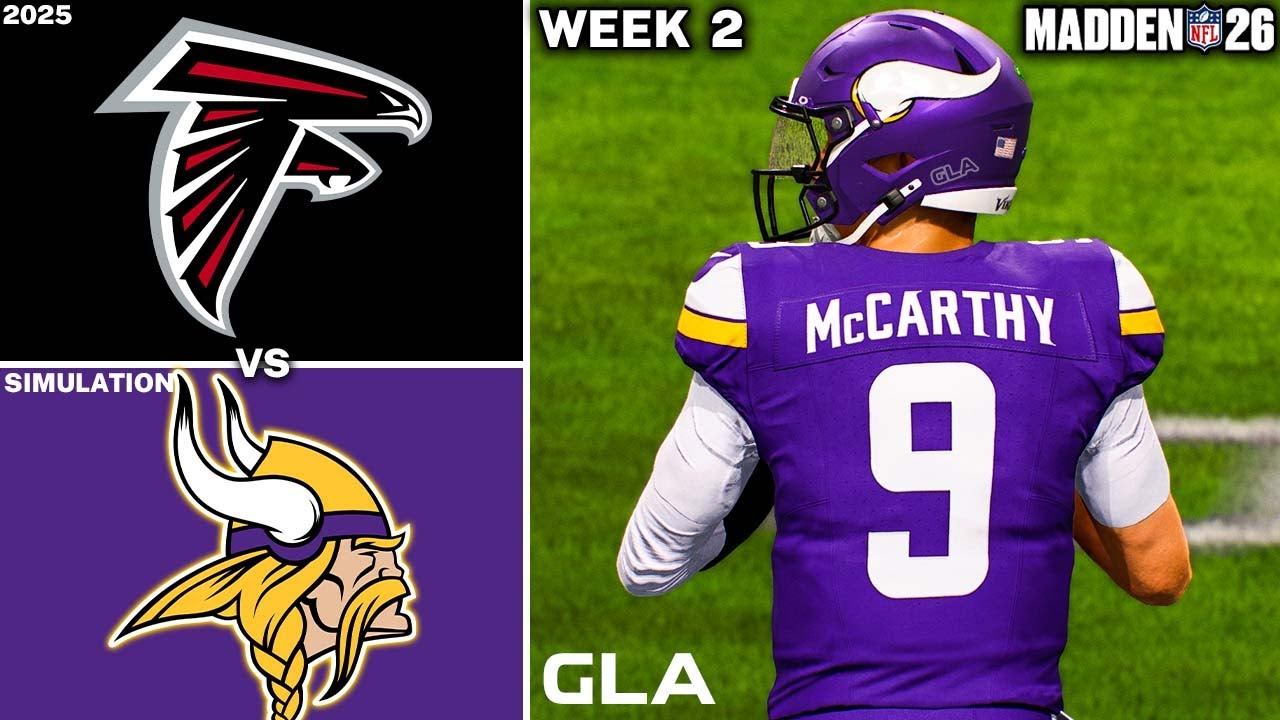 Vikings vs. Falcons | Week 2 Simulation | Madden 26 PS5 Gameplay