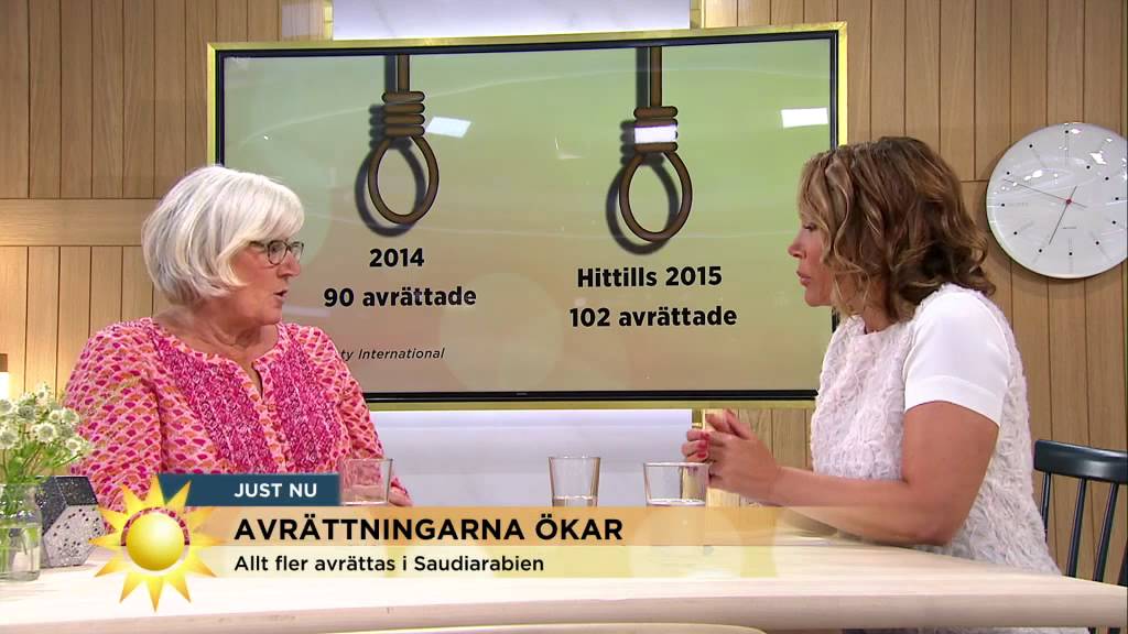 Varannan dag avrättas någon i Saudiarabien - Nyhetsmorgon (TV4)