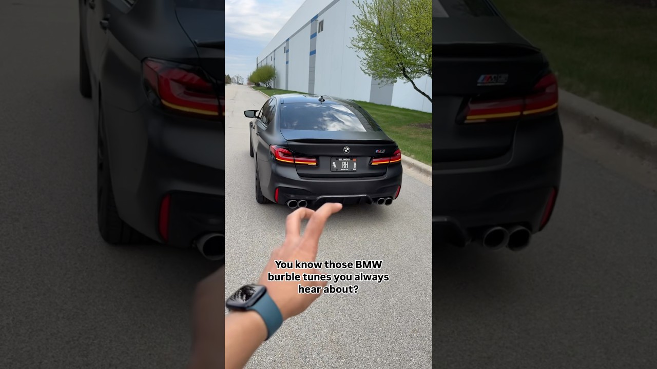 ON or OFF?🤔 #m5 #burble #v8 #bmw