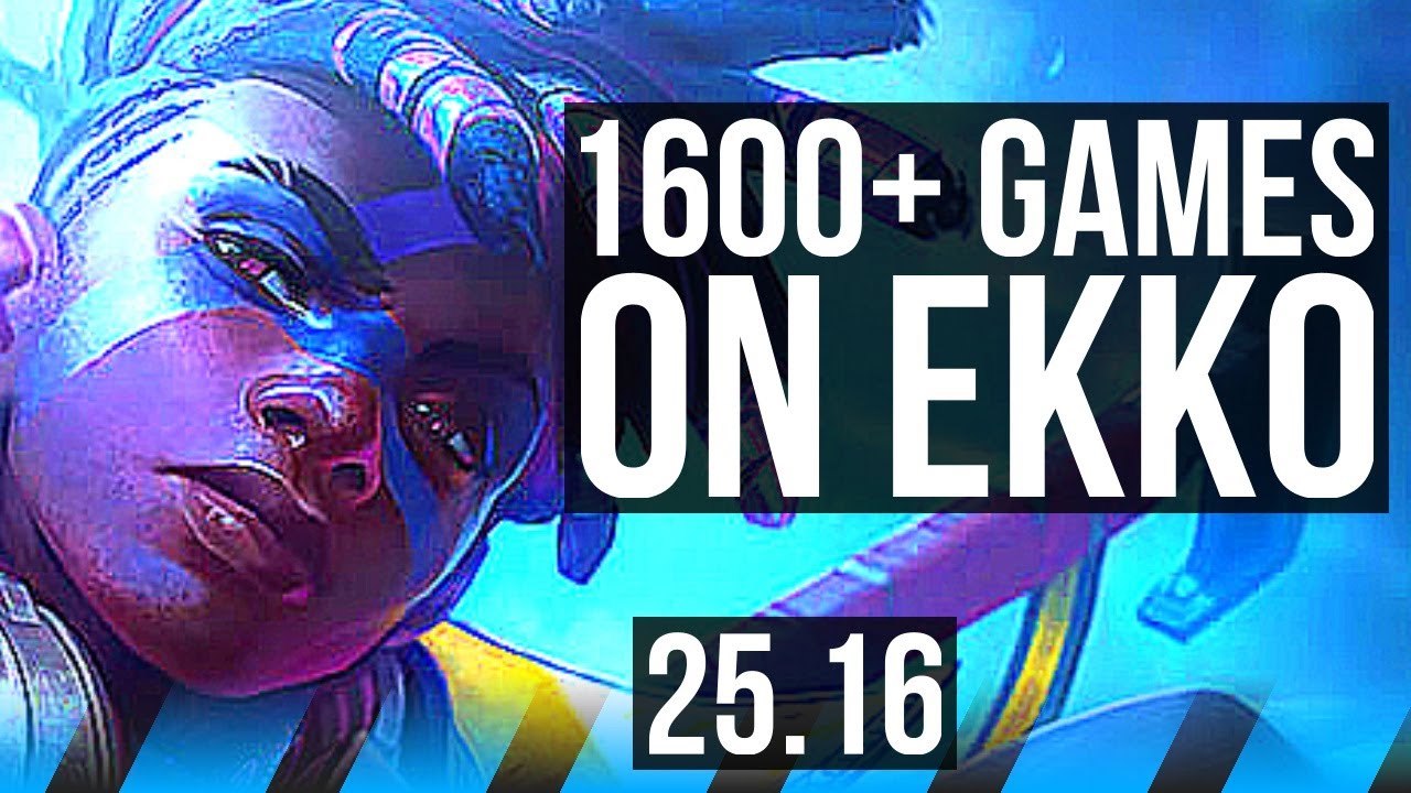 EKKO vs YONE (MID) | 1600+ games | EUW Grandmaster | 25.16