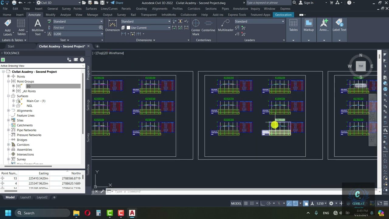 21- Creat Section Views - عمل السكاشن العرضية للقطاعات