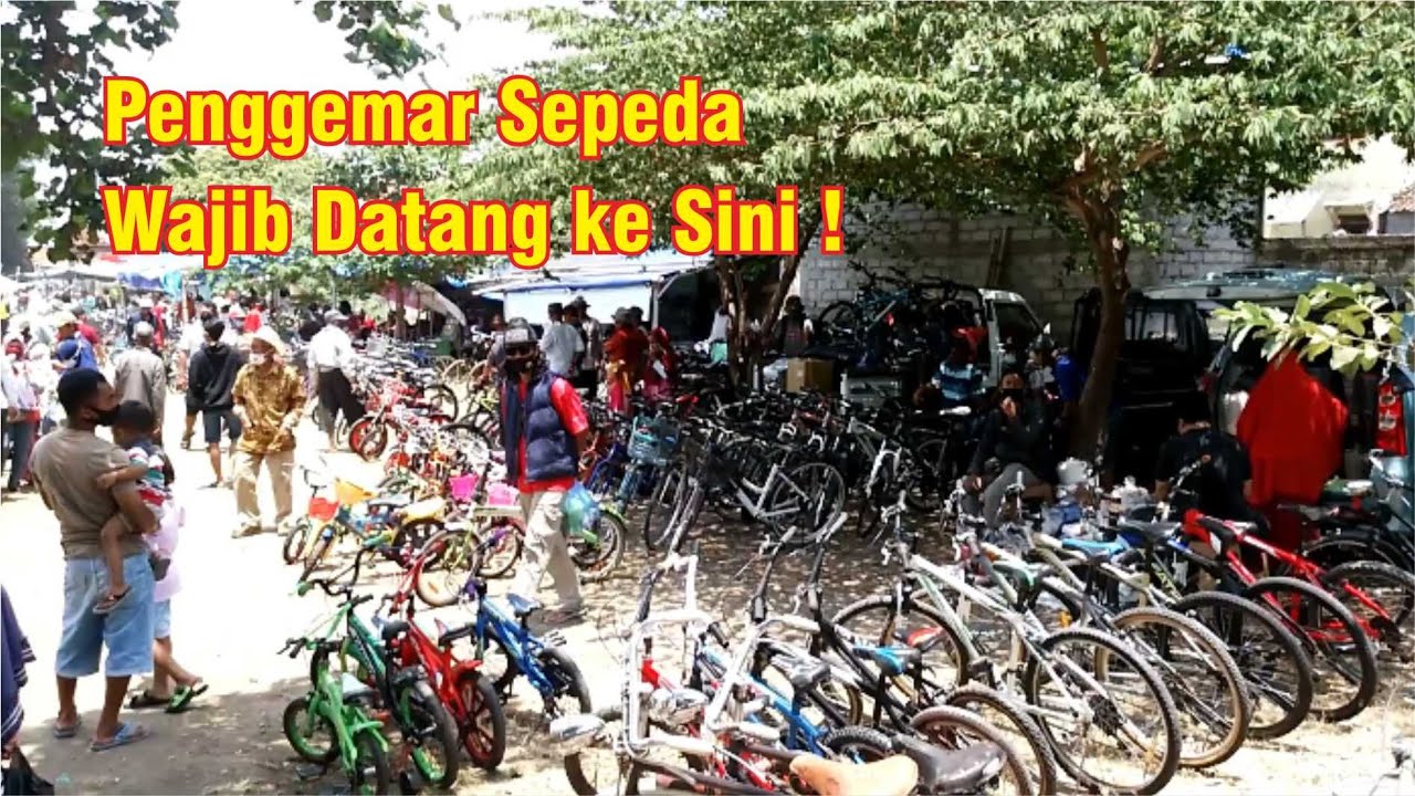 Ribuan Sepeda Bekas & Sparepart di Pasar Legi Bonyokan Jatinom Klaten