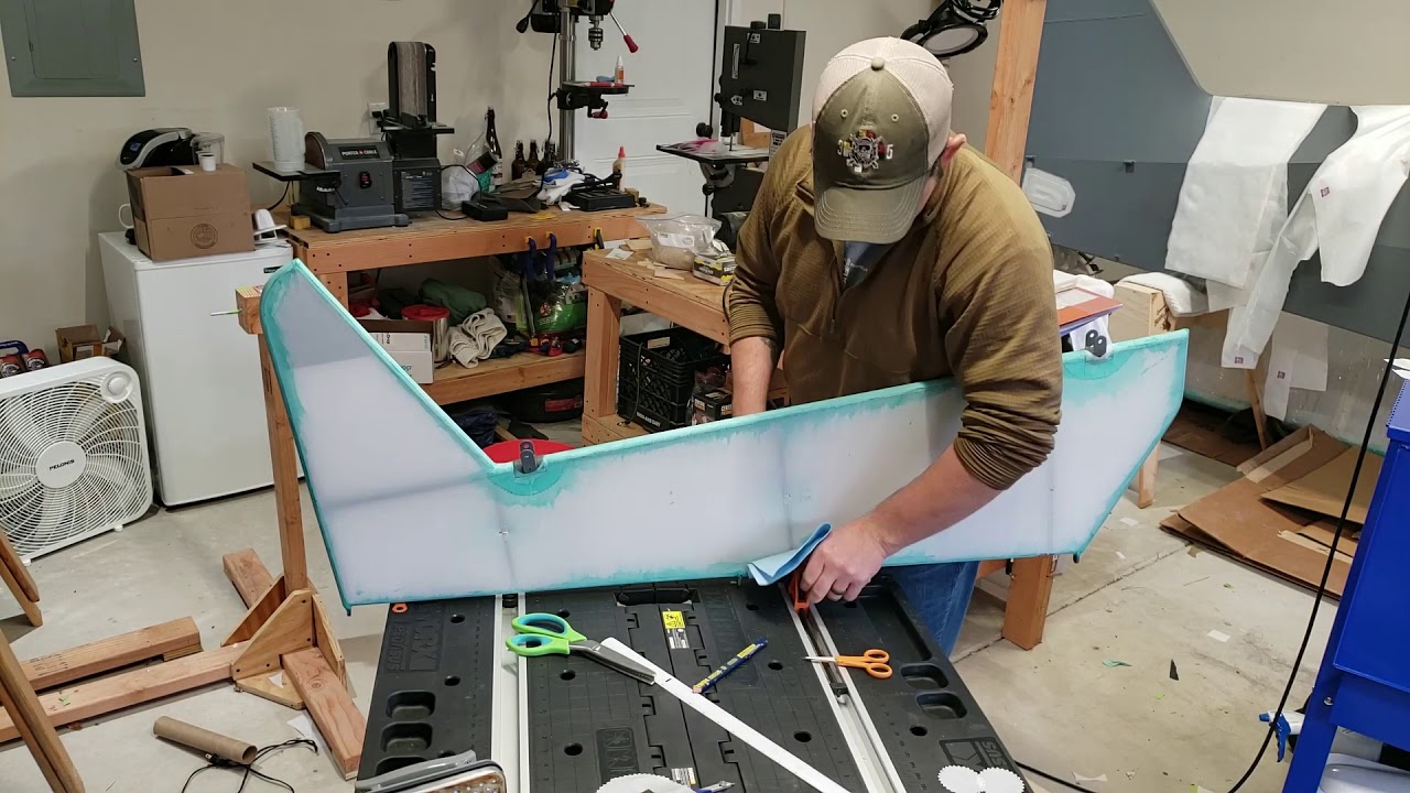 Covering a Rans S20 Elevator using Stewart Systems