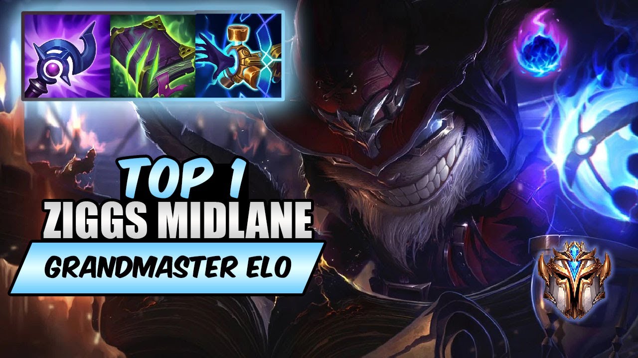 Wild Rift Ziggs top 1 - S14 rank game + build