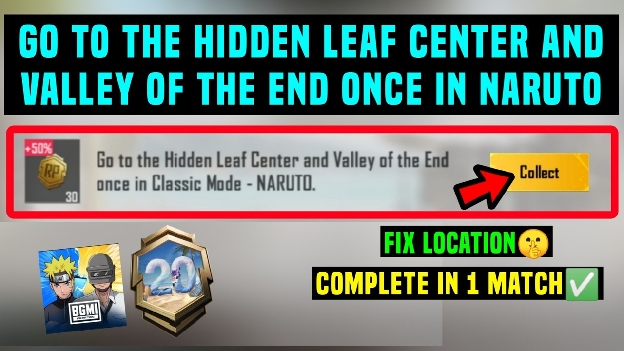 GO TO THE HIDDEN LEAF CENTER AND VALLEY OF THE END ONCE IN CLASSIC MODE NARUTO