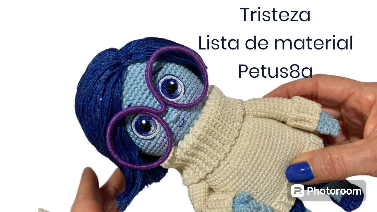 Tristeza lista de material 🥰 amigurumis by Petus