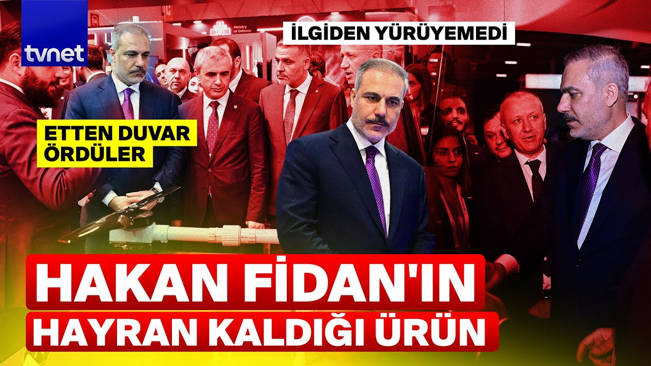 Hakan Fidan savunma sanayii fuarında o ürünü uzun uzun inceledi! Fidan'a sevgi seli