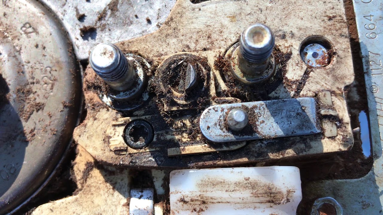 Remove replace Stihl ms290 chain tensioner