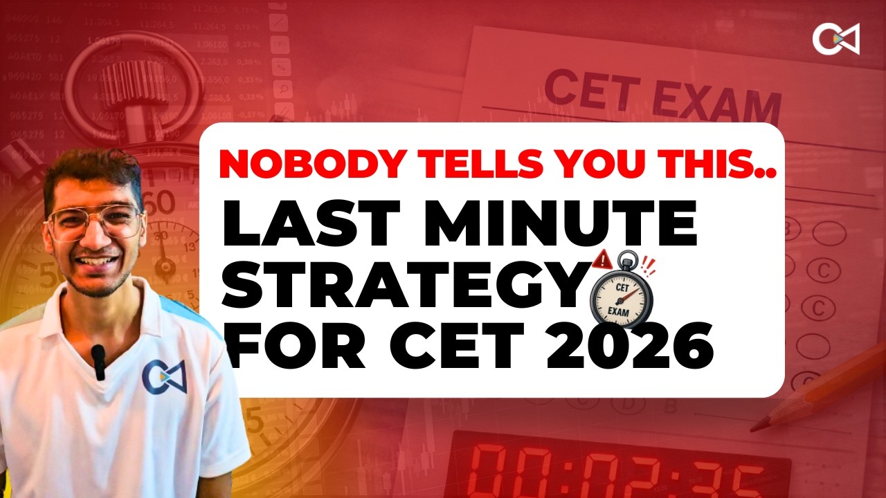 Final Days Strategy for 99.99%ile 🚨 | MBA CET 2026 Strategy
