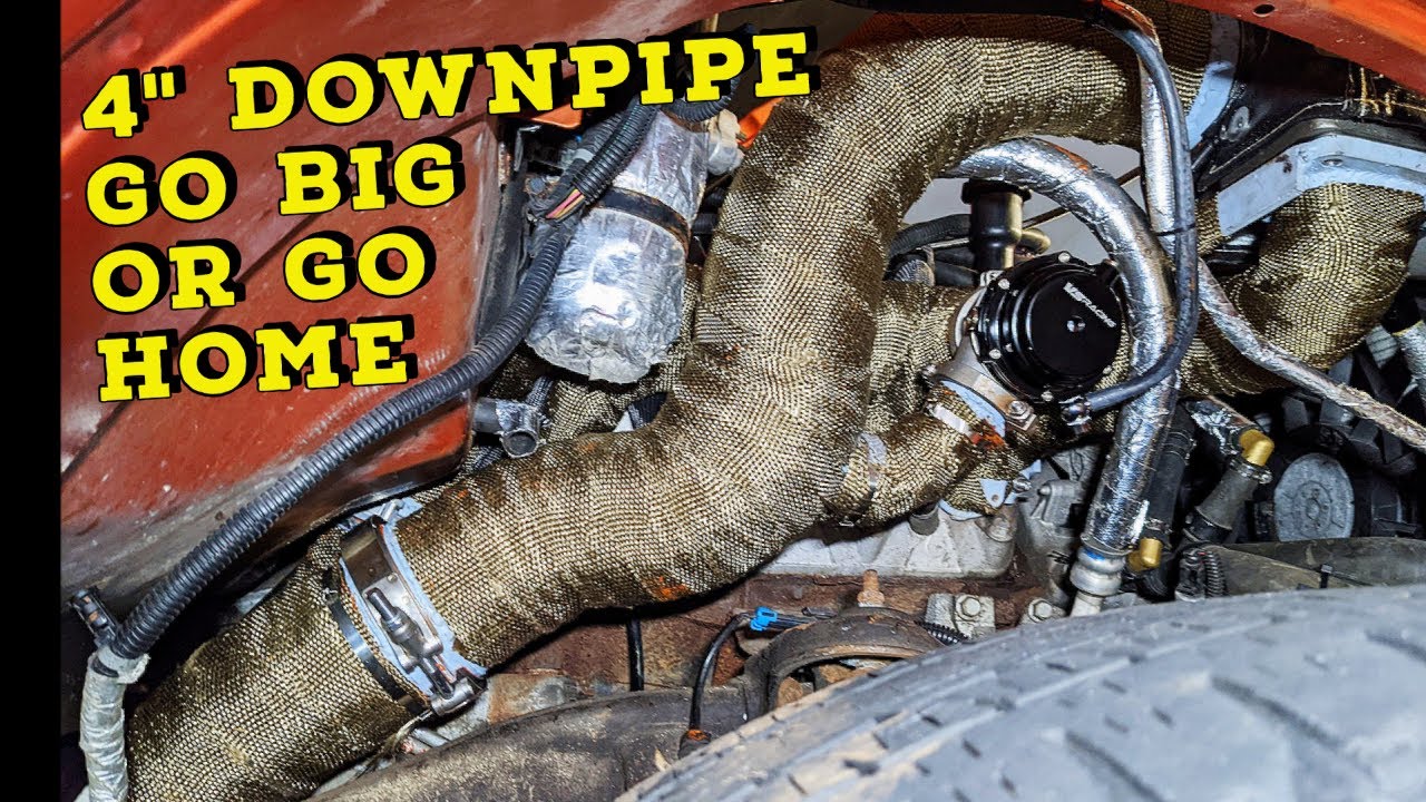 Turbo LS Avalanche Downpipe Fab and Coolant Line Routing
