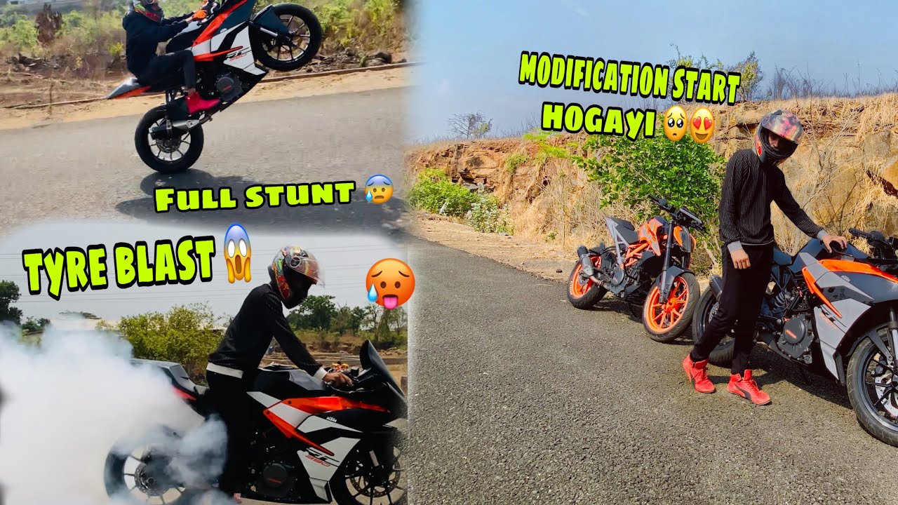 Crazy Ride 🥵 ||  Tyre Blast 💥|| @therealbiker2419 ||whillie stunt on 390 🥵🔥