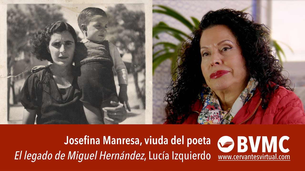 Josefina Manresa, viuda del poeta. 
