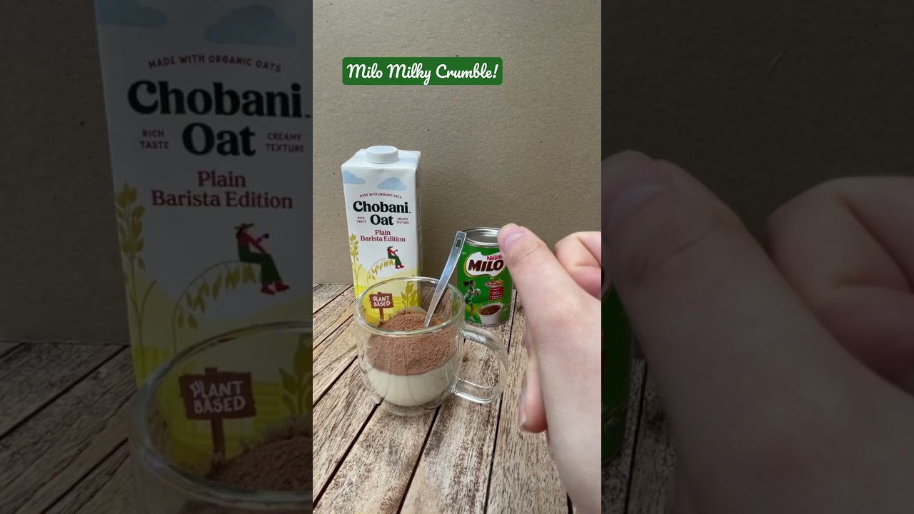Best #LOCKDOWN Milk Drink MADE in 5 seconds! no one will refused! #Milo #Milky Crumble
