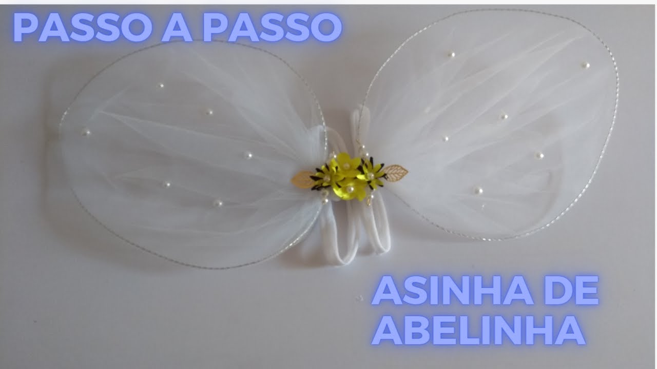l🌺Como fazer ASINHA DE ABELHINHA passo a passo 🌺 #romperinfantil #fantasiainfantil #fantasiaabelha
