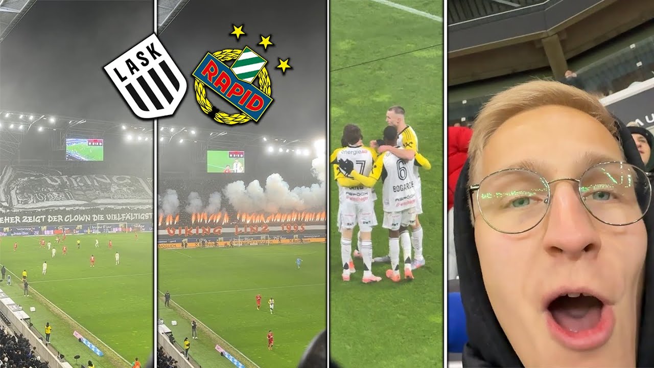 LASK vs. Rapid Wien | Deutlicher Sieg im Linz ⚽🔥 | Stadionvlog