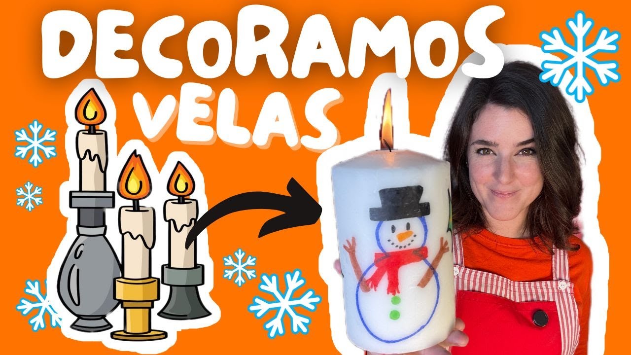 🕯️DECORAMOS VELAS| Talleres y manualidades | -Una maestra con clase.