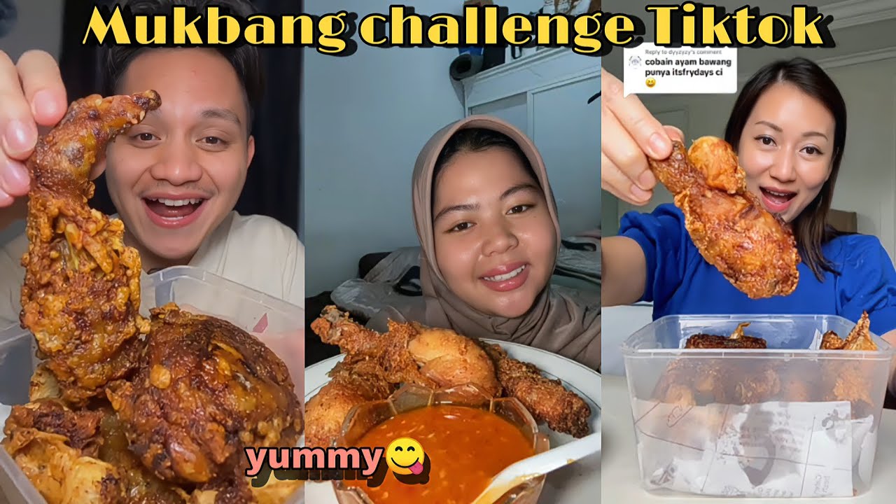 [Mukbang]challenge Ayam Bawang Putih itsfridays yang lagi viral di TIKTOK🤯 || Mukbang