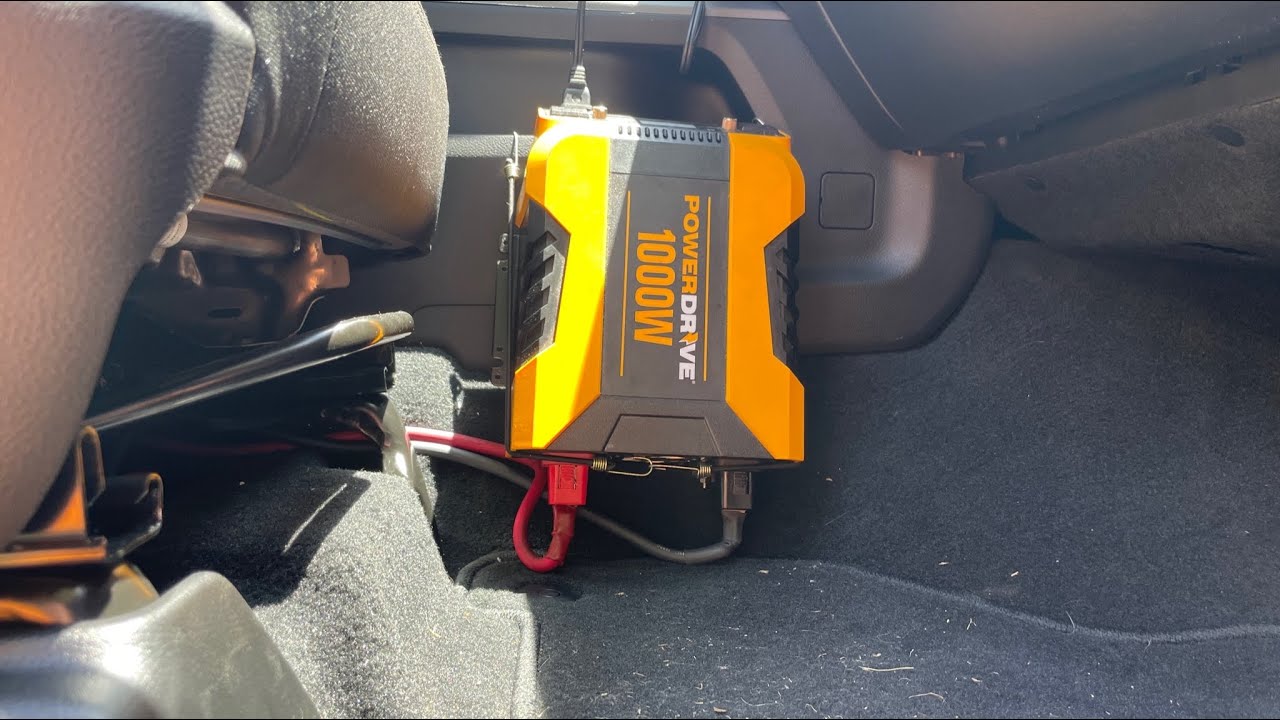 Установка инвертора мощностью 1000 Вт с демонстрацией кофеварки