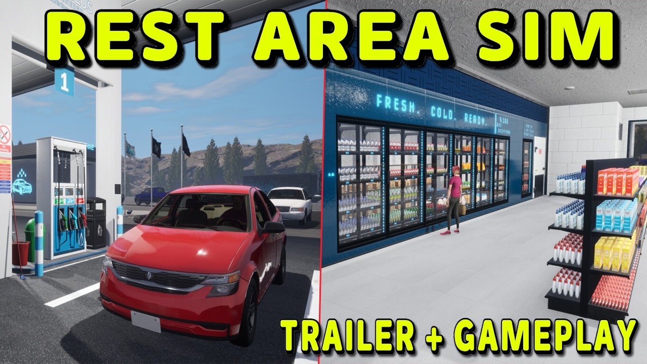 From Trash to Treasure - Rest Area Simulator Trailer + First Look Gameplay PC STEAM 4K