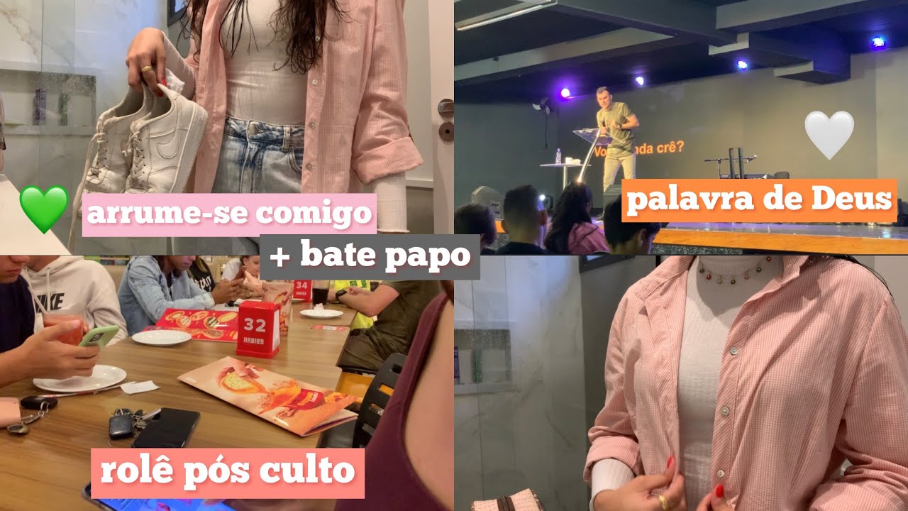 VLOG | culto de jovens (GRWM + culto + rolê pós culto)!!!⛪️💖 | Bia Rudsit