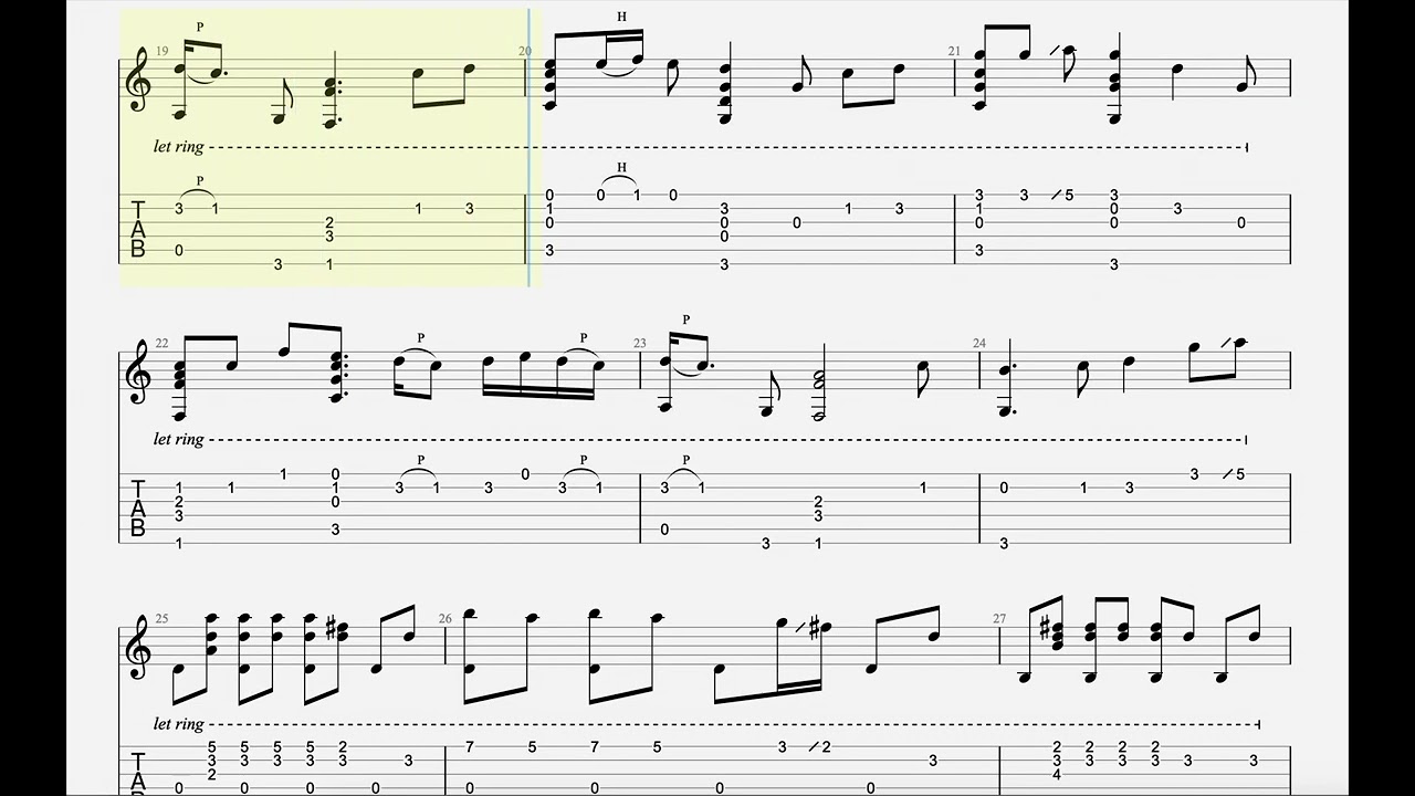 Roxette - Listen To Your Heart - Fingerstyle Guitar TAB