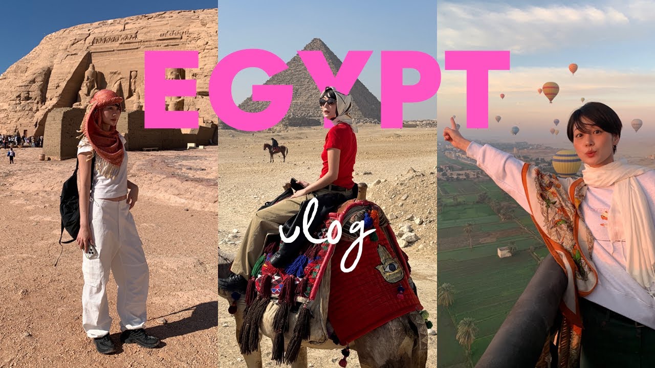 vlog) 할 수 있는건 다 한 🐶빡센 이집트 여행 브이로그🐫🇪🇬 관광의 끝을 보여드릴게요  | 나일강 크루즈, 벌룬투어, 왕가의 계곡, 피라미드, 대박물관, 칼릴리 시장