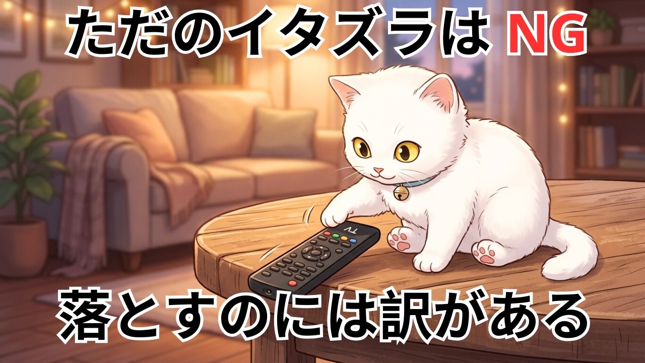 猫が物を落としたがる本当の理由とは？