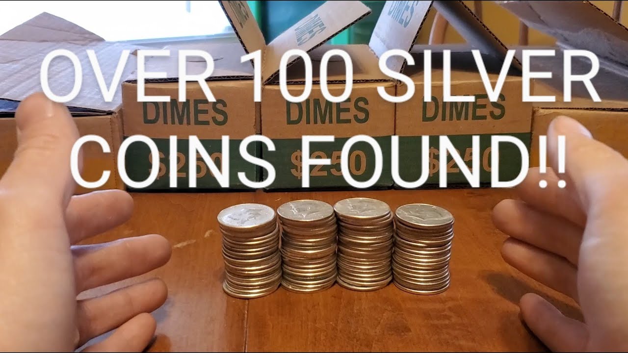 Record-Breaking Day!! - Over 100 Silver Coins Found at Face Value! #BANKMINING