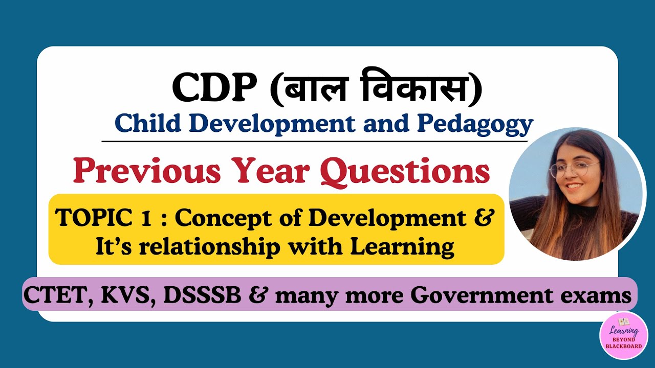 Previous Year Questions || Concept of Development & It's Relationship with Learning || CDP #cdpctet