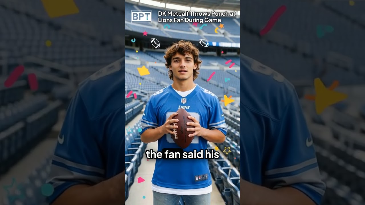 DK Metcalf Throws Punch at Lions Fan During Game
