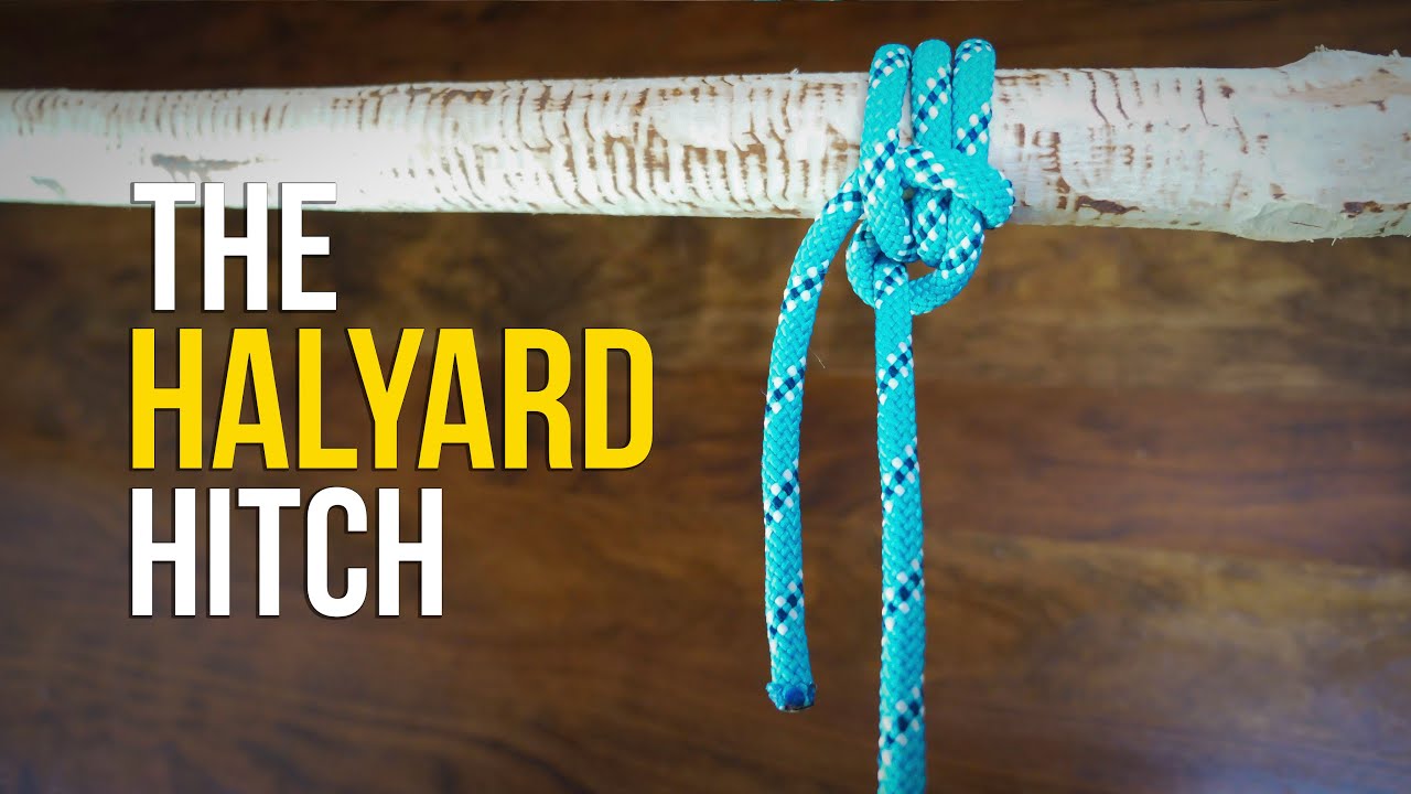 How to Tie the HALYARD HITCH in 60 SECONDS!! | How to Tie a Hitch Knot
