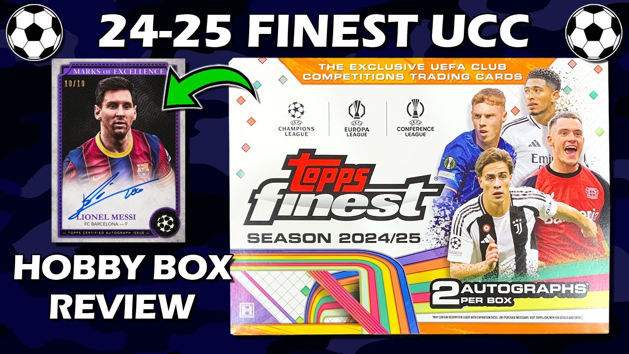 2024-25 Topps Finest UEFA UCC Hobby Box Soccer Review