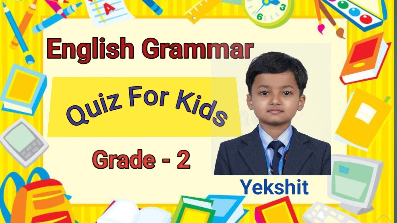 English Grammar Quiz For Kids l Class - 2 l Article test  l (@funlearnwithyekshit2452 )
