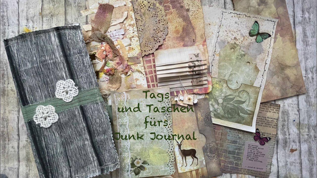 Tags&Taschen f&uuml;rs Junk Journal 