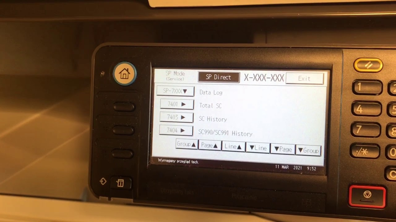 PM Counter reset RICOH MP2001 MP2501 for service only