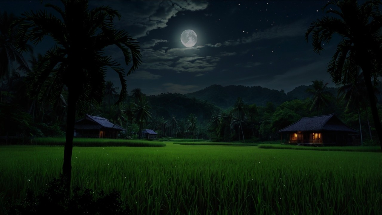 Nighttime Cricket Ambience ASMR | Relaxing Nature Sounds to Sleep, Study, or Meditate 🌙🎧