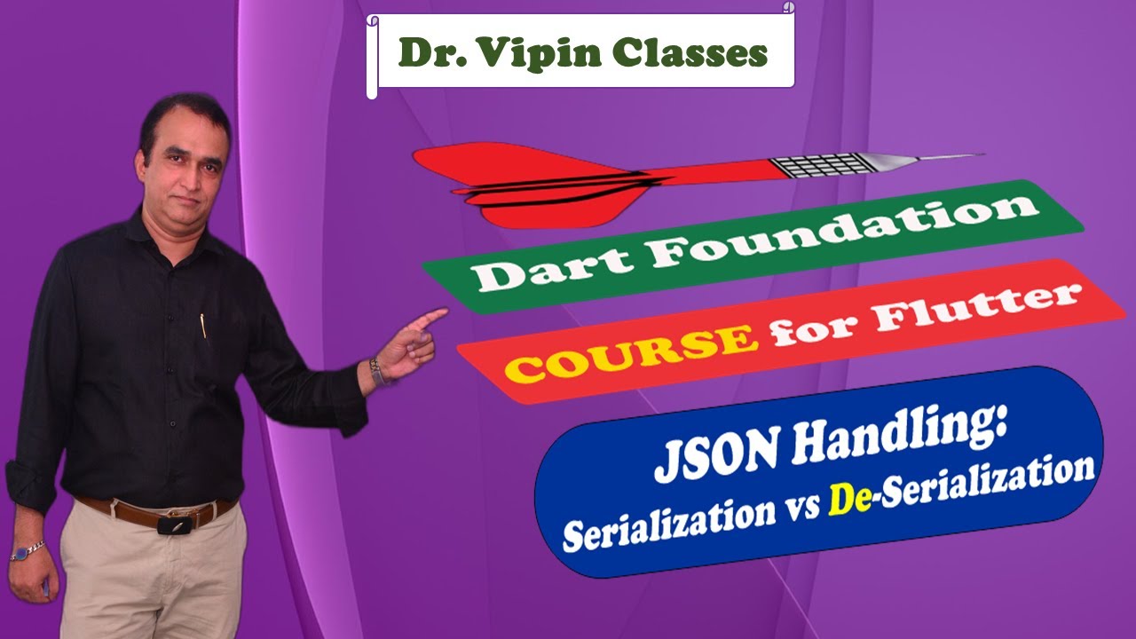 #75 How to do JSON Serialization vs De-Serialization in Dart Flutter | Dr. Vipin Classes