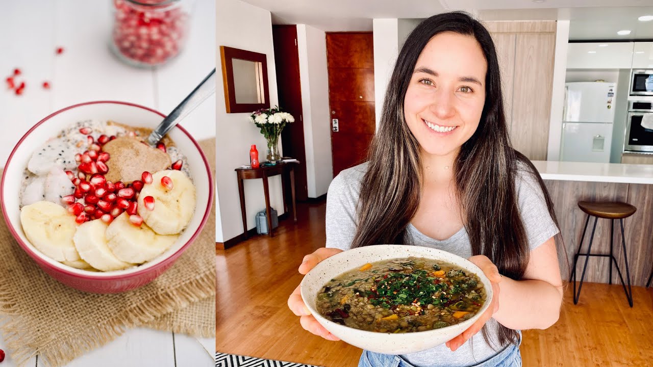 Qué como en un día (edición cuarentena) | Recetas fáciles&saludables (plant-based) l MACA BITES