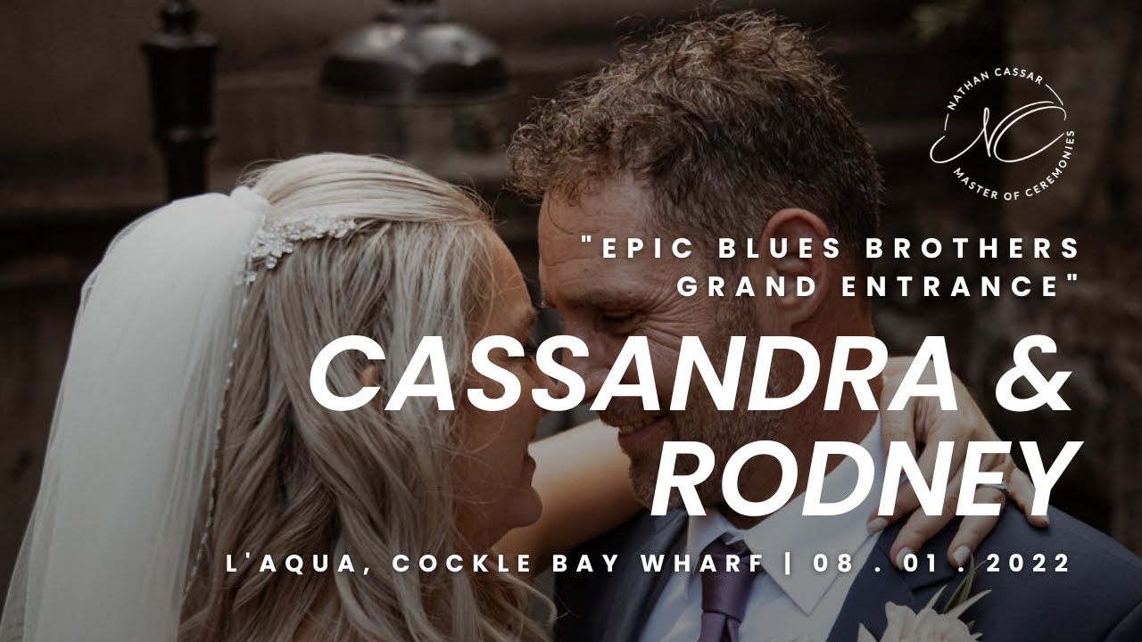 Rodney & Cassandra's Epic Blues Brothers Entrance | Nathan Cassar, Master of Ceremonies