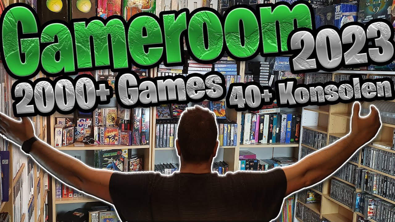 Mein GAMEROOM 2023 über 2000+ Games / 40+ Konsolen INKL Hobbyzimmer der COMMUNITY