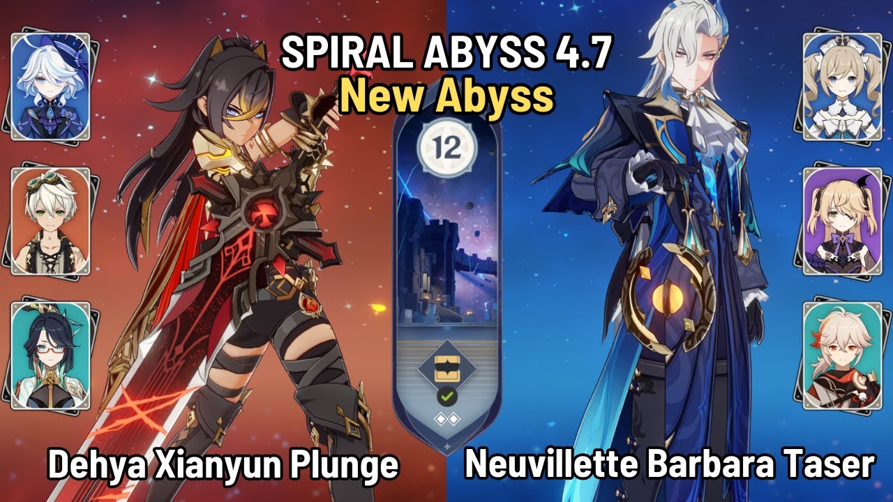 C1 Dehya Xianyun Plunge | C0 Neuvillette Barbara Hypercarry | New Spiral Abyss 4.7 | Genshin Impact