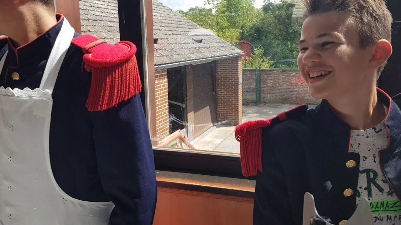 Marche Saint Roch et Saint Frégo Acoz/Lausprelle 2019 19 au repas du midi à la salle Pouleur à Acoz